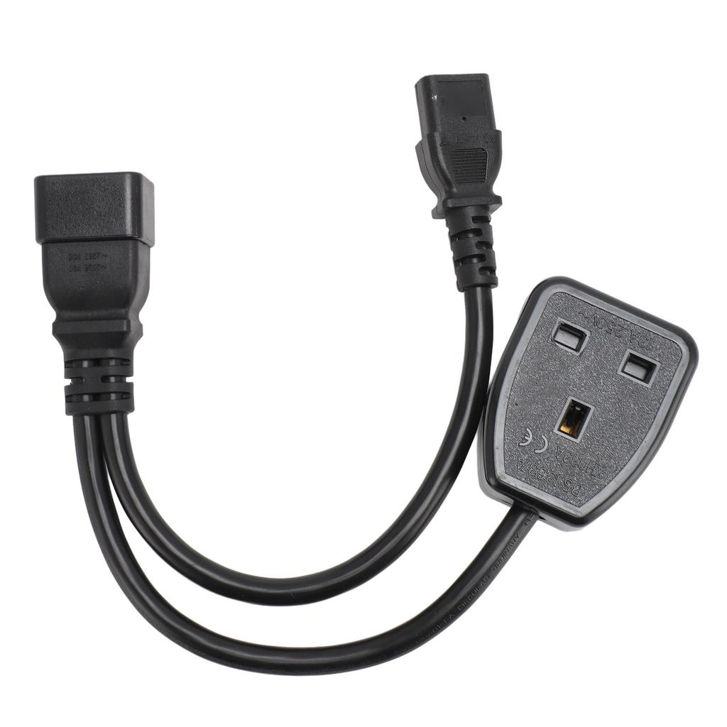 IEC320 C20 To C13  Power Cord Professional Male To Female IEC320 C20 To C13  Y Splitter Cable 1.0ft