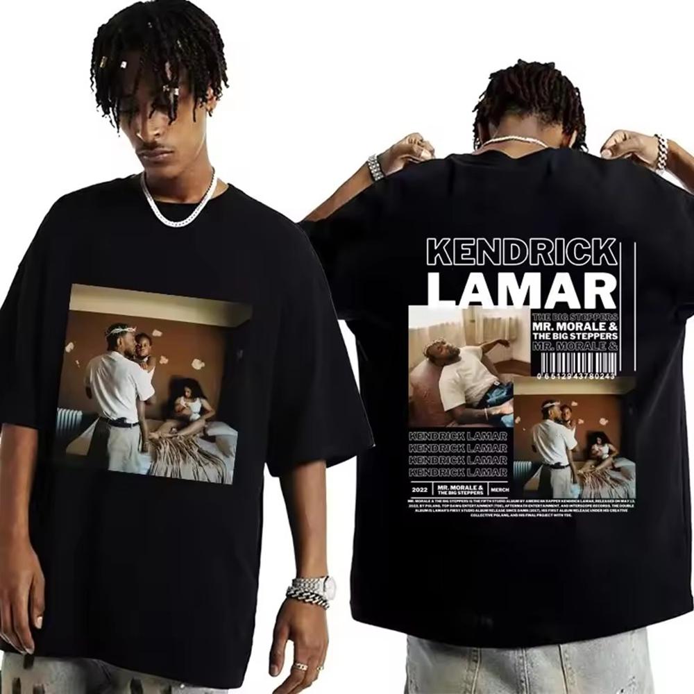 Rap Singer Kendrick Lamar Good Kid Tshirt 2025 Summer Mens Womens Short Sleeved Round Neck Printed Tshirt Mens Clothing