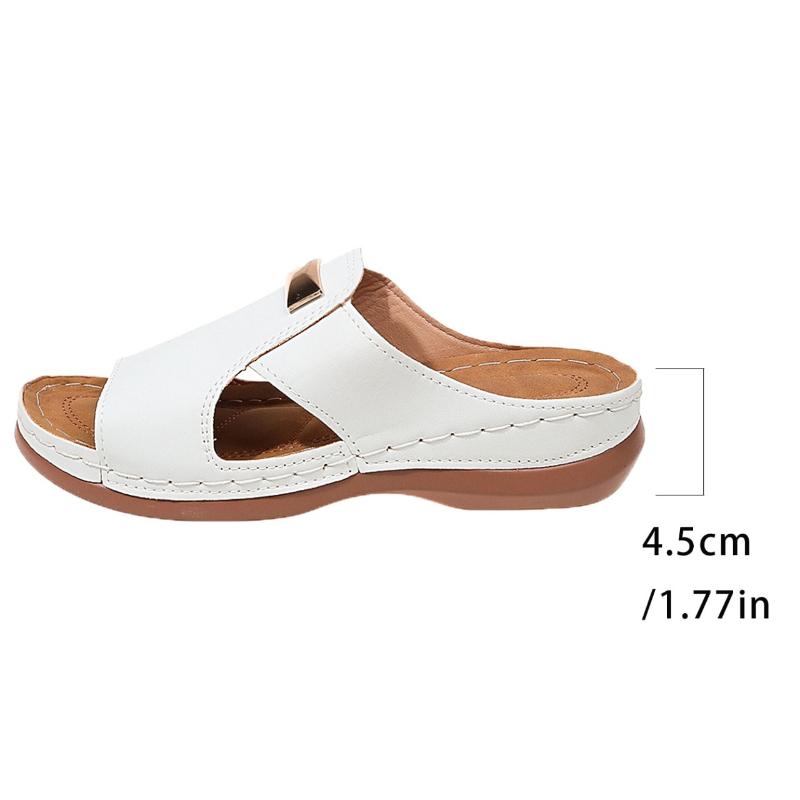 Pegged-toe and Pointed-toe Fashion Sandals for Women, New Large-size Roman Women's Slippers, Outdoor Thick-soled Beach Slippers
