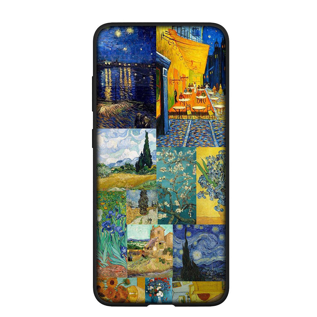 Phone Case for Samsung Galaxy S24 S23 iPhone 15 14 Xiaomi Redmi Note 13 12 11 8 10 9 Pro Max X XR OPPO Huawei Sunflower Van Gogh Starry Night Cover