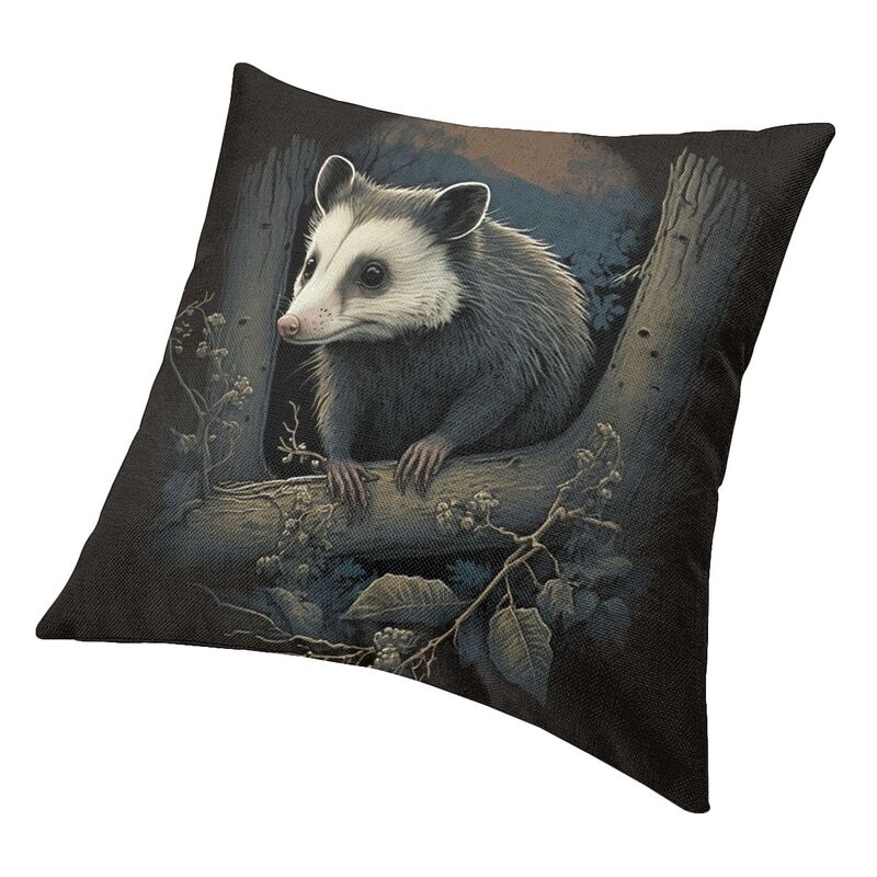 The Hungry Opossum Cushion Cover Two Side Printing Animal Pet Throw Pillow Case For Living Room Cool Pillowcase Home Decor