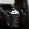 Car Trash Can Portable Durable Foldable Hanging Car Storage Bucket Chair Back Oxford Cloth Storage Bag Trash Can Storage Box