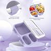Macaron Colors Bento Box Plastic Large Capacity Lunch Box Children School Picnic Compartment Food Container Kitchen Supplies
