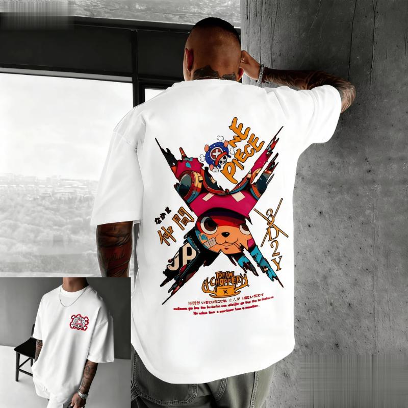 Nuova T-shirt Anime One Piece Chopper Uomo Donna Cotone Manica Corta Estate Grafica Cartone Animato Streetwear Top Casual Oversize Y2k