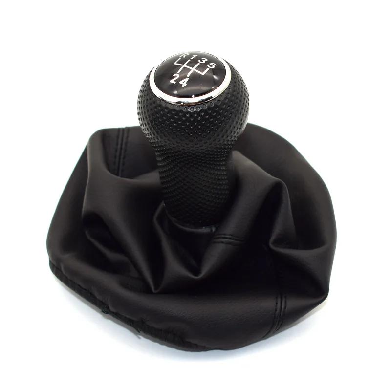 

Для Seat Ibiza 2002 2003 2004 2005 2006 2007 2008 2009 2010 Car-Styling 5-ступенчатая ручка переключения передач с чехлом из искусственной кожи