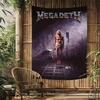 Megadeth Heavy Metal Band Album Wall Tapestry Hanging Tarot Hippie Wall Rugs Dorm INS Home Decor