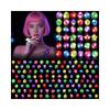 Huang Yem Illuminating Ring Toys, Set of 122436 (Assorted in 6 Types), Perfect for Festivals, Summer Festivals, Prizes, Birthday Parties, and LED