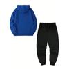 Herren Casual Mode Sport Herren Vielseitiges Trendiges Hoodie- und Hosen-Set