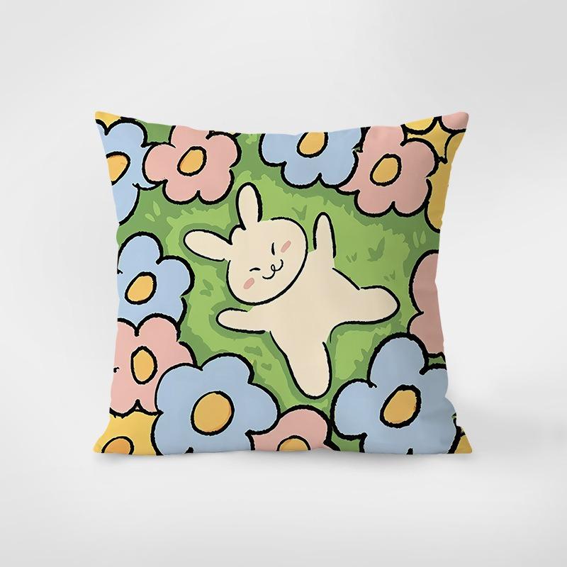 Stil desen animat Fericit Drăguț Față de pernă Îmbrățișare pentru cămin Decorare Birou Sufragerie Canapea Față de pernă