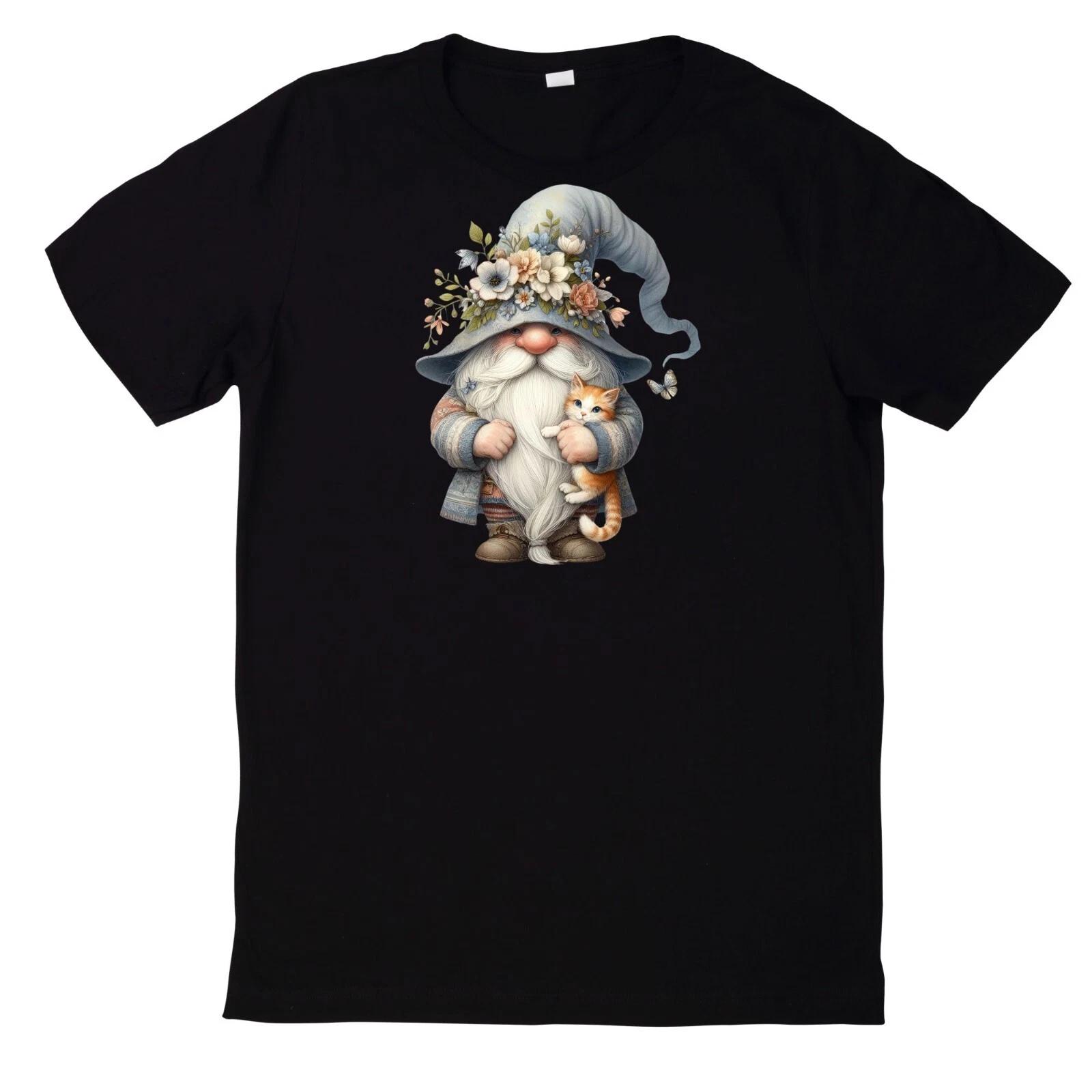 T-Shirt Lustiges Zwerg und Tier Motiv Baumwolle XXXL