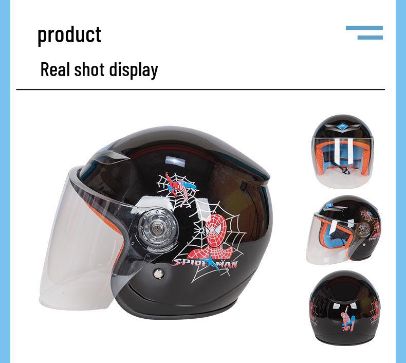 Fomar Unisex Winter Cartoon Baby Helmets for Children's Electric and Battery Cars