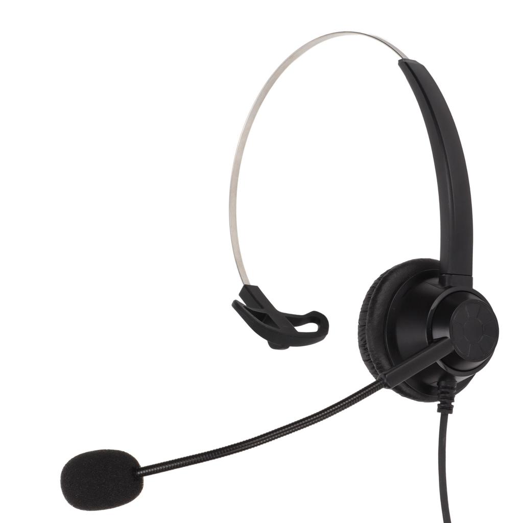 H360‑3.5MV 3,5mm Büro-Headset Monoaurales Callcenter-Headset Unterstützt Lautstärkeregelung und Mikrofonstummschaltung