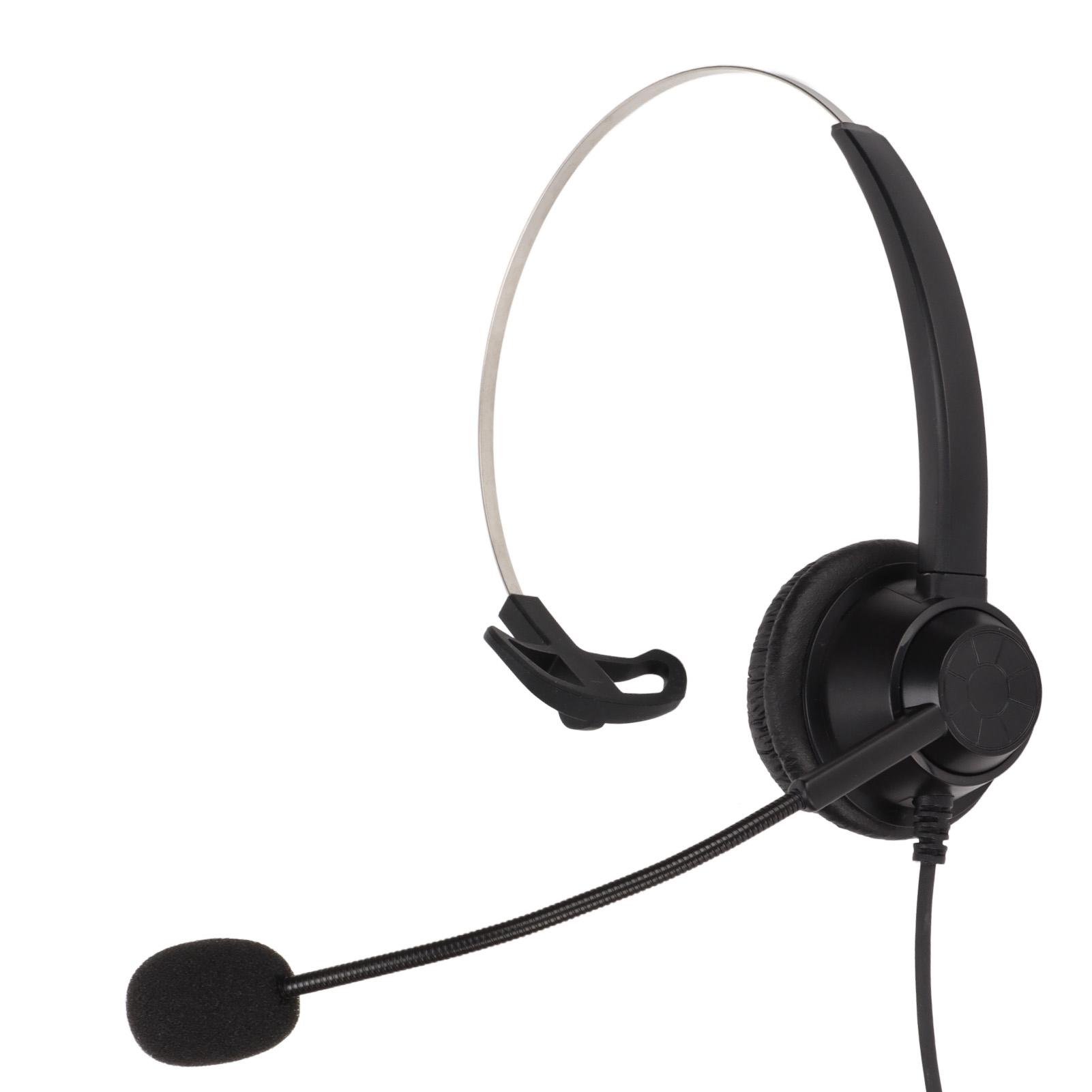 

H360‑3.5MV 3.5mm Office Headset Monaural Call Center Headset Supports Speaker Volume Control and Mic Mute