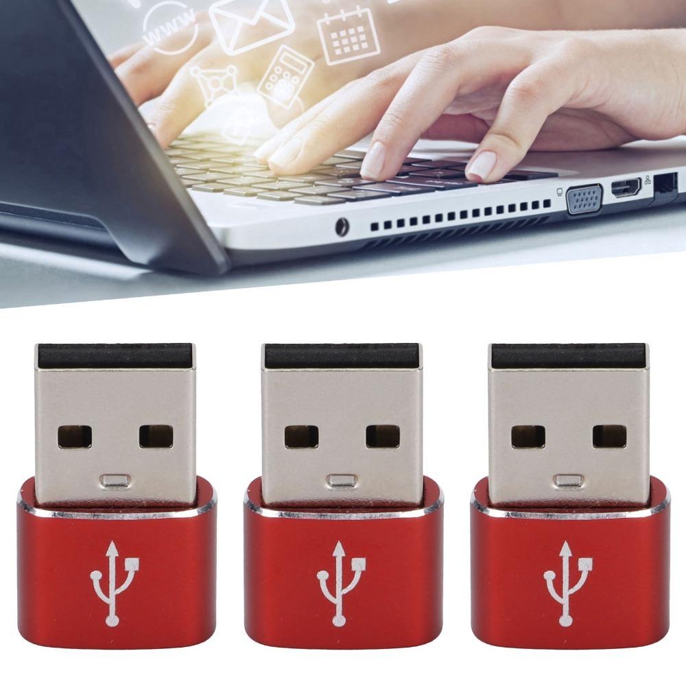 3PCS U Disk Adapter USB to TypeC Adapter USB C Female to USB Male Adapter Computer Use