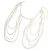 Comfortable Imitation Pearls Shoulder Chain for Birthdays Holidays Wedding Jewelry Accessory for Women Girls
