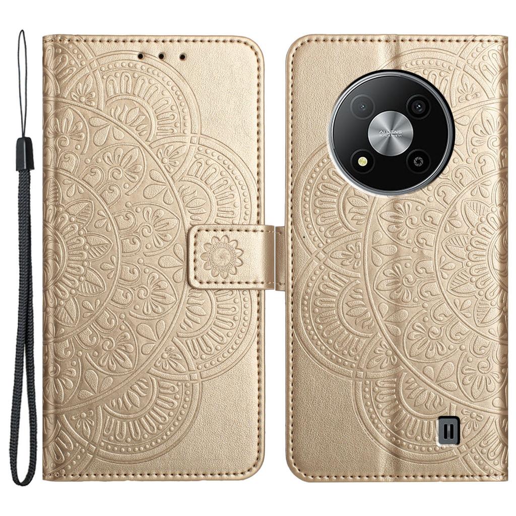 Для ZTE Blade A73 5G шкіряний чохол Mandala Flower Wallet Flip Cover