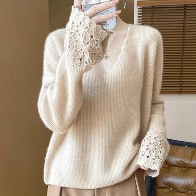Pullover für Damen Winter Verdickter Pullover Warm Gestrickt Dehnbar Langarm Oversize Jumper Pullover Tops