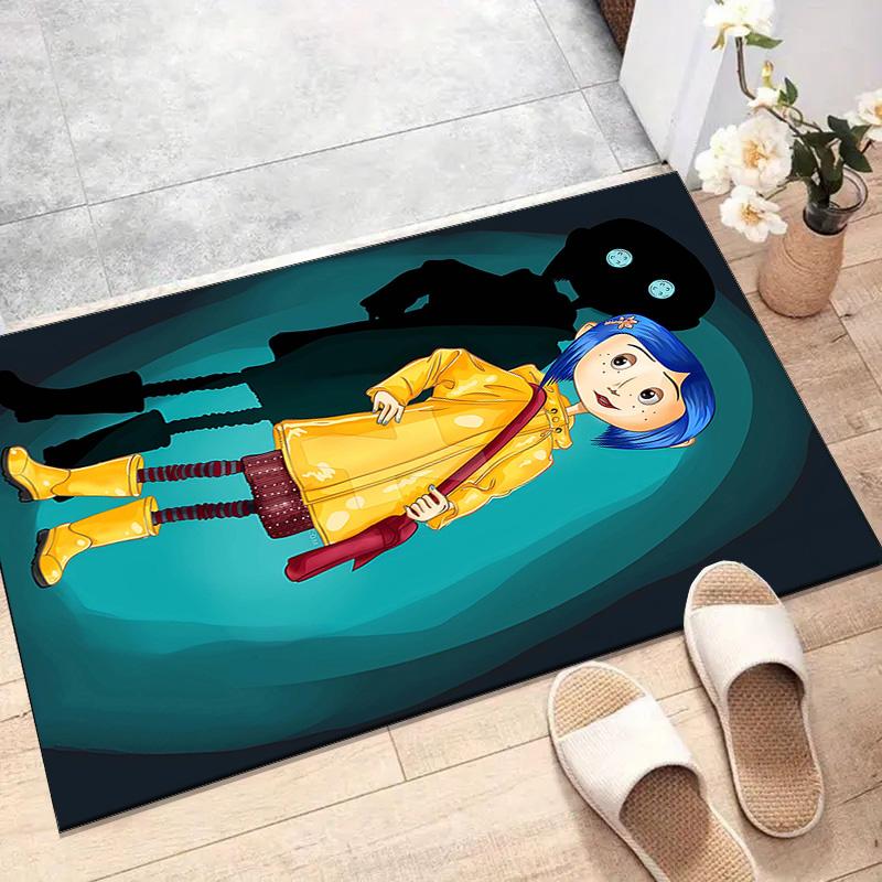 1pc Coraline (6) Design Printed Area Rug Carpet for Bedroom Living Room Home Decor Rugs Mat Non Slip Mat Rug for Bedside