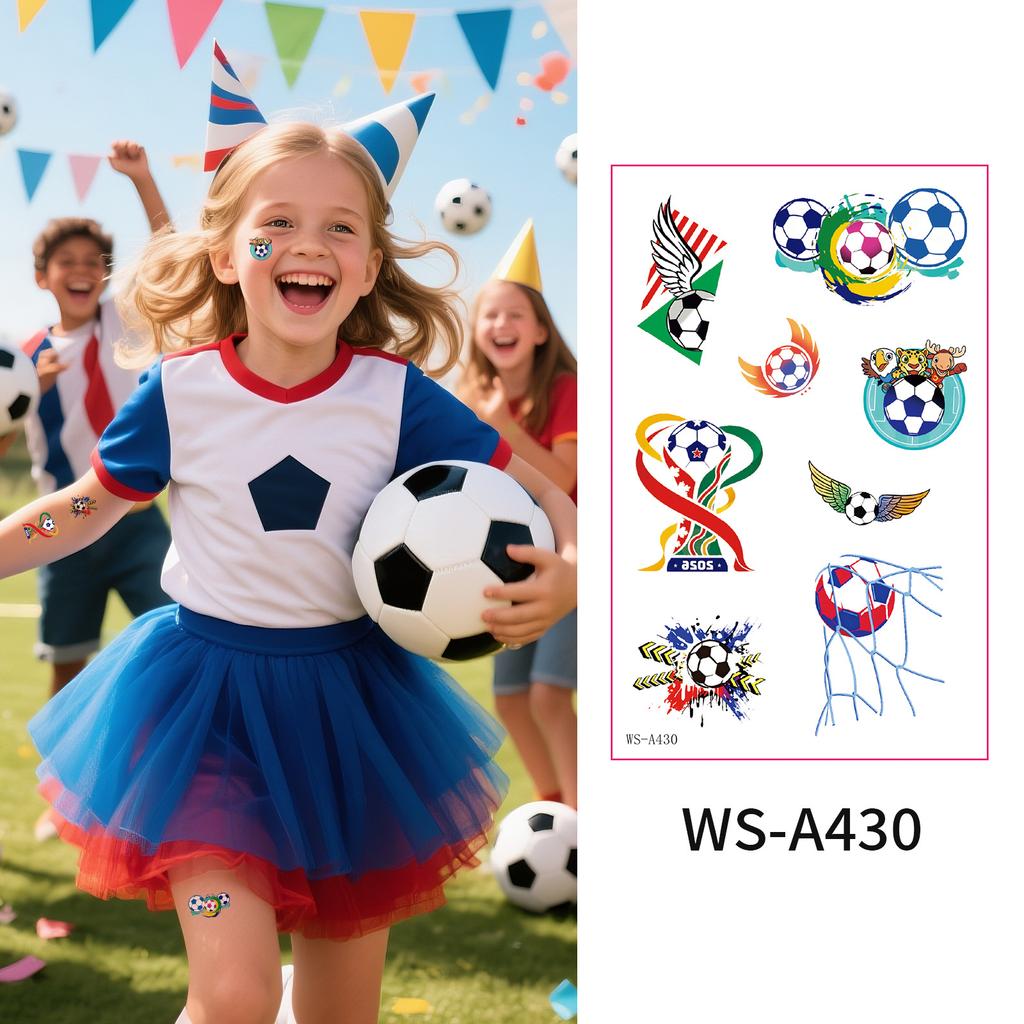2026 World Cup Tattoo Stickers New Football Event Sports Games Cheering Fans Party European Cup Gathering Stickers