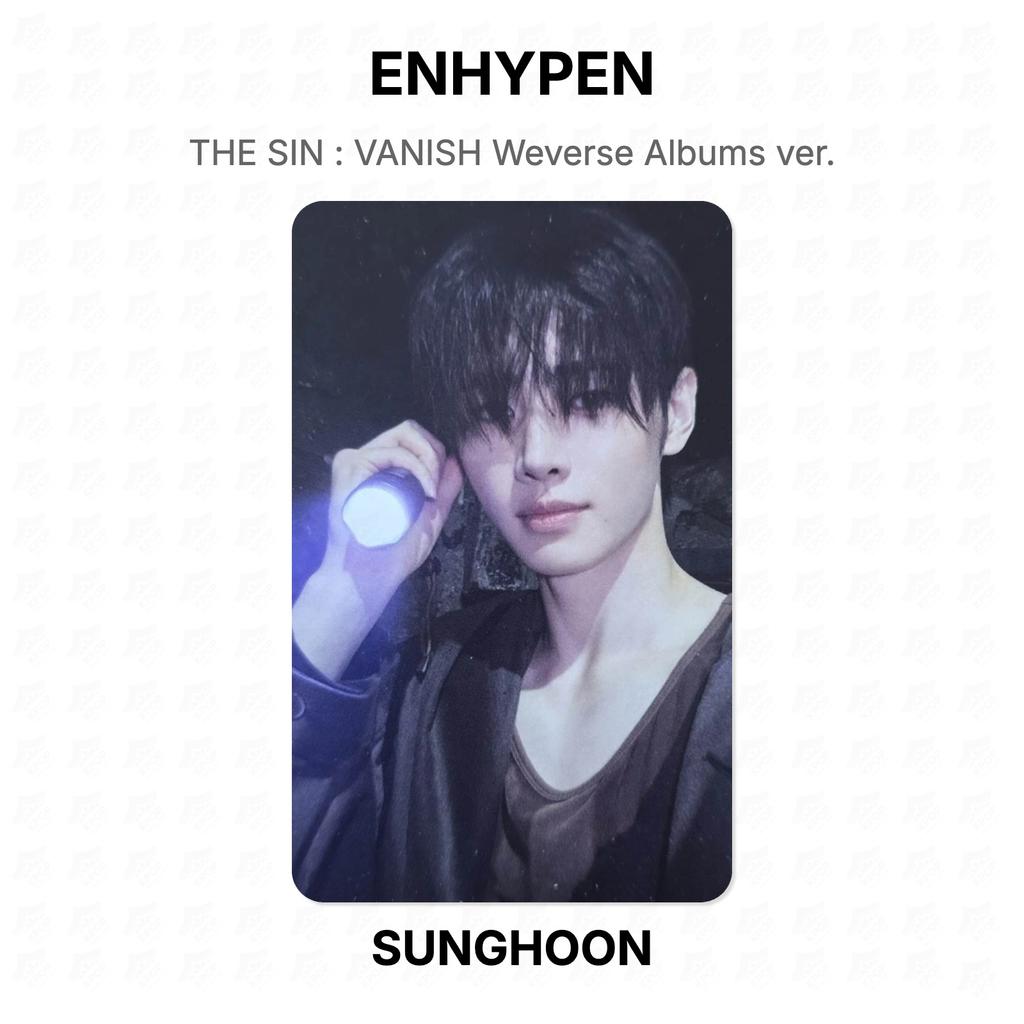 ENHYPEN THE SIN : VANISH Weverse Albums Ver. Official Photocard