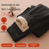 Kids' Double-Layer Thick Cotton Autumn/Winter Pants - Warm, Colorful Lining for School Uniforms