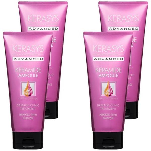 KERASYS Ceramide Heat Damage Clinic Hair Treatment 200ml x4 Repairing Hair Care Treatment