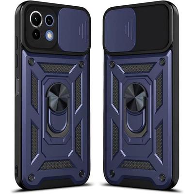 Protective Case - E.F.CONNECTION - Xiaomi Mi 11 - Rigid - Shockproof - 360° Swivel Stand