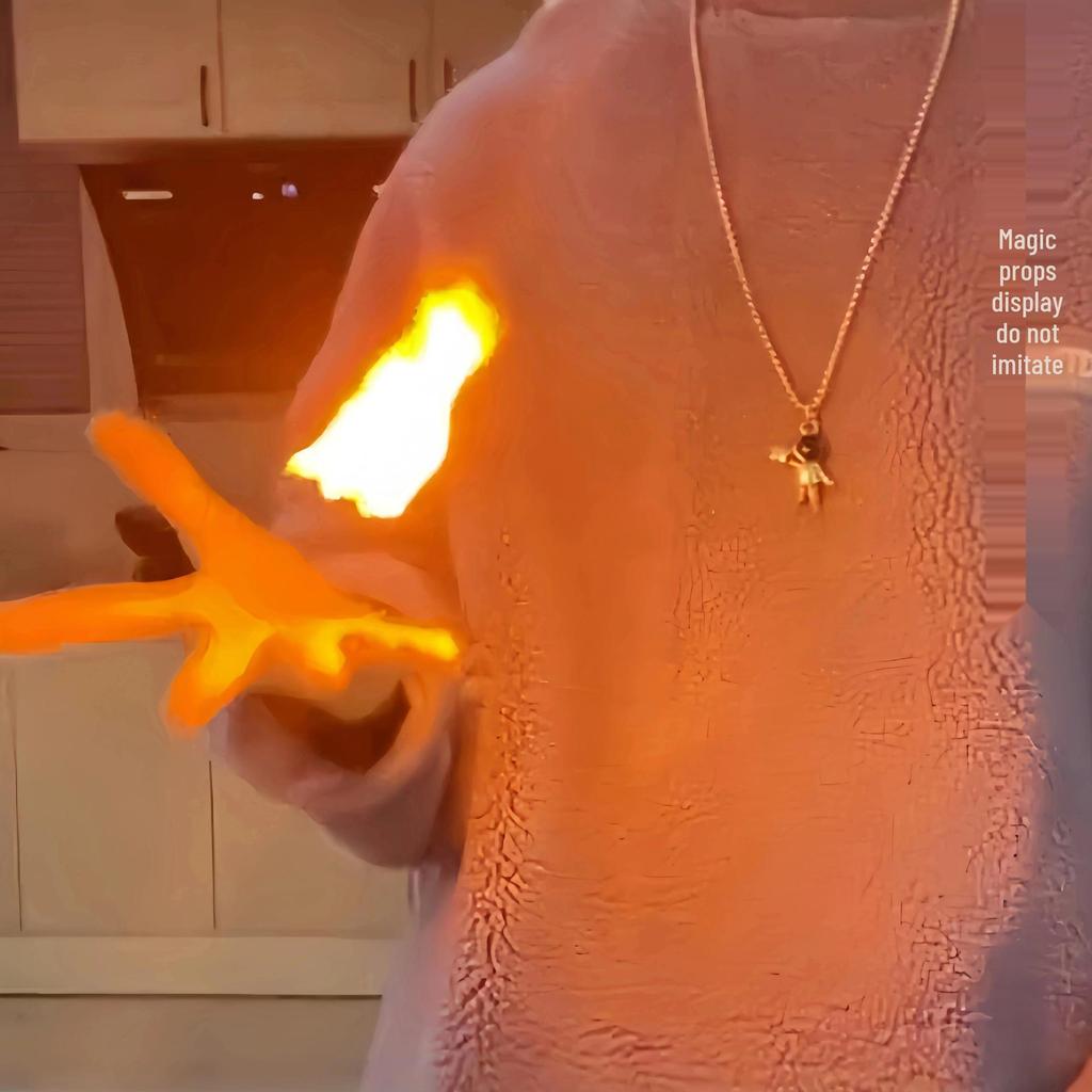 Fire Magic Flying Ghost Paper: Burning Prop Ascending Decoration for Talent Shows