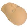 Eyelash Extension Mannequin Head 3 Layer Lashes Makeup Beauty Silicone Practice Training Doll Head Light Coffee