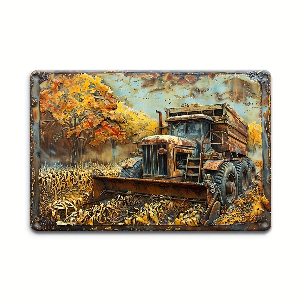 Vintage  Vegetables and Fruits Metal Tin Sign Plaque Decorative Plates for Farm Club Man Cave Bar Home Hotel Cafe Wall Decor