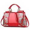 Embroidery Women Bag Leather Purses and Handbags Luxury Shoulder Bags Female Bags for Women