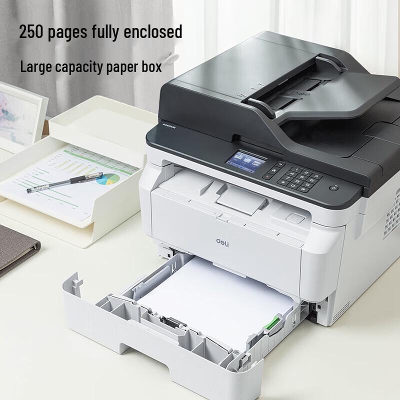 Deli M3400ADN Black & White 3-in-1 Laser Printer CN plug (adapter included)