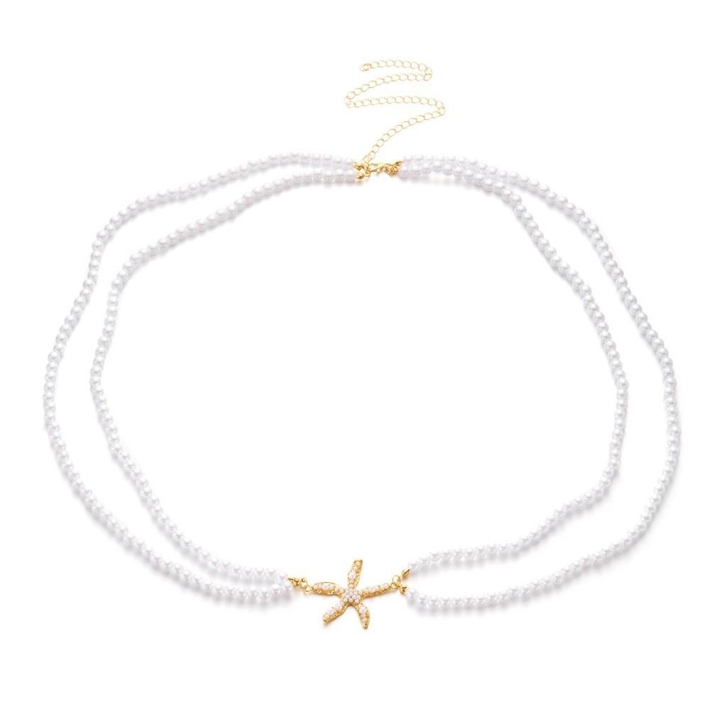 Starfish Pendant Waist Chain Bohemian Style Beach Bikini Chain New Body Chain Beach Wear