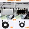 Car Sun Visor Vanity Mirror, Makeup Mirror With 3 Light Modes & 60 LEDs Rechargeable Led Light Car Mirror With Dimmable Touch Screen, Rear View