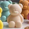 3d Cute Cartoon Bear Silicone Candle Mold Resin Gypsum Ice Cube Baking Mold Bedroom Decor Birthday Party Gifts Wedding Souvenirs