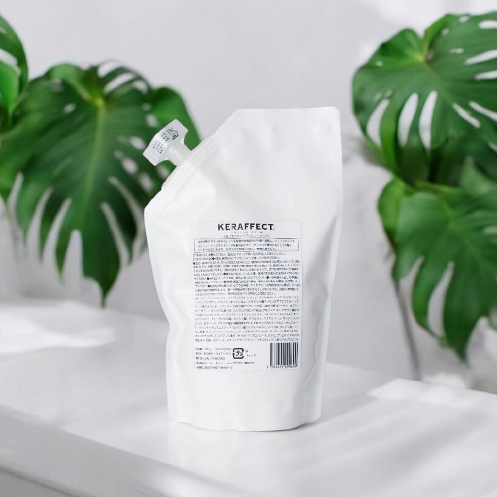 TRIGOODS KERAFFECT CREAM Leave-in Treatment with Synatin Top, Non-greasy, Salon-Exclusive, Professional Grade, Home Care (Refill 500g)