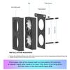 PC Memory Cooling Radiator 4Pin PWM/5V 3Pin ARGB 600 -3600RPM RAM Memory Module RAM Memory Cooling Fan for DDR4 DDR5 RAM Cooler