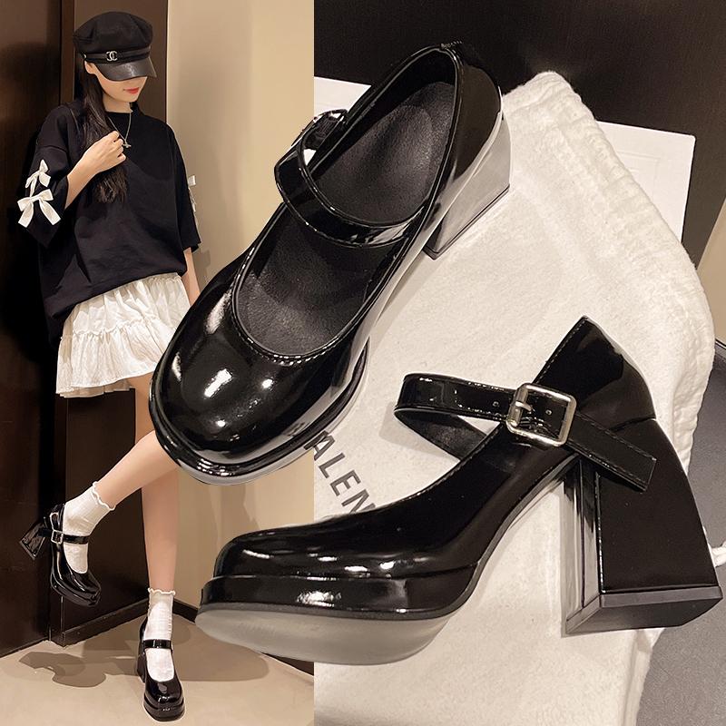 New Style Popular Platform Women's Square Toe Pumps Women's Luxury Shoes Chunky Heels Pumps Plus Big Size Zapatos Mujer