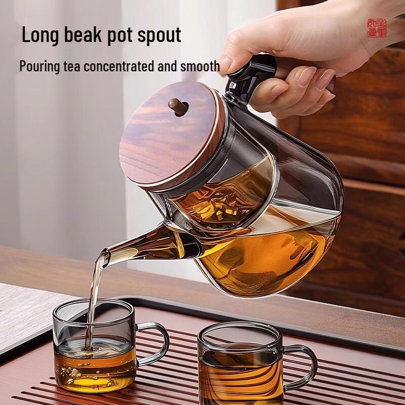 Zhicheng Jiamei Glass Tea Infuser with Wooden Handle