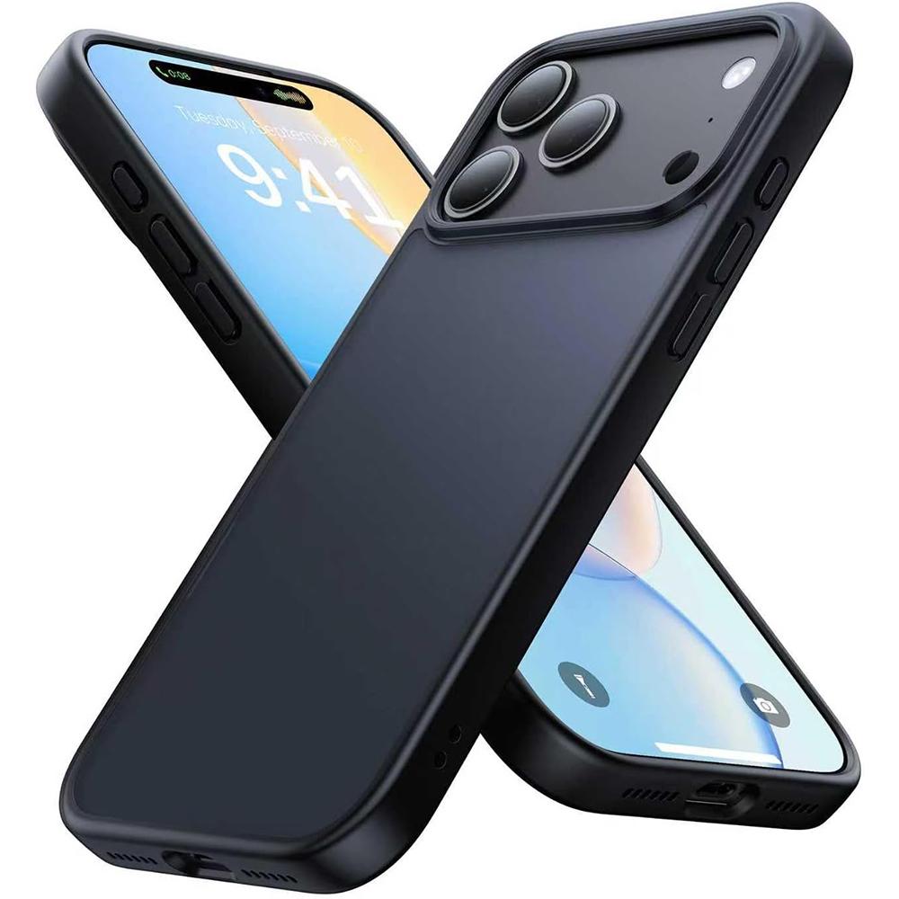 

Matte Shockproof Phone Case for Iphone Air 17 E 16 Pro Max 15 Plus 14 13 12 17E 16E 17Pro 16Pro 15Pro 14 Pro Translucent Back Phone Cover Accessories iphone 17 pro max чёрный