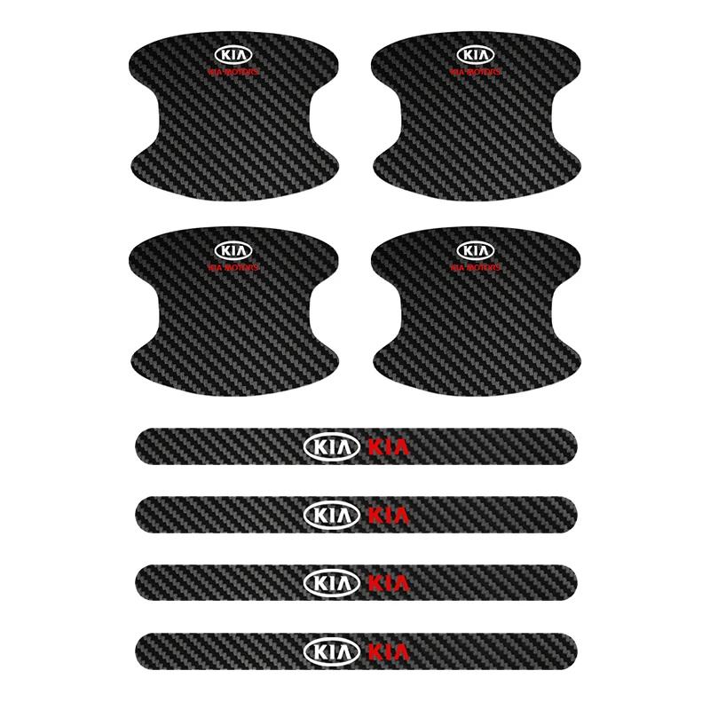 ABCDFV1 Car Door Anti-scratch Threshold Sticker and Door Handle Bowl Protection Stickers For Kia Sportage Picanto Rio Ceed Cerato Soul