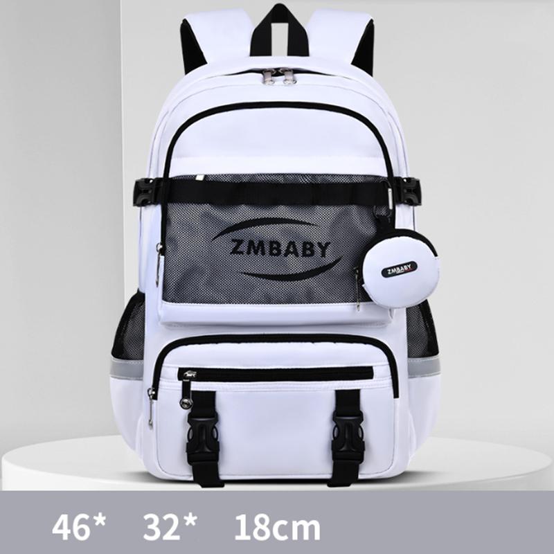 Large Capacity Backpack Student School Bags Children Backpack with Purse High School Kids Waterproof Schoolbags Teenager Bag