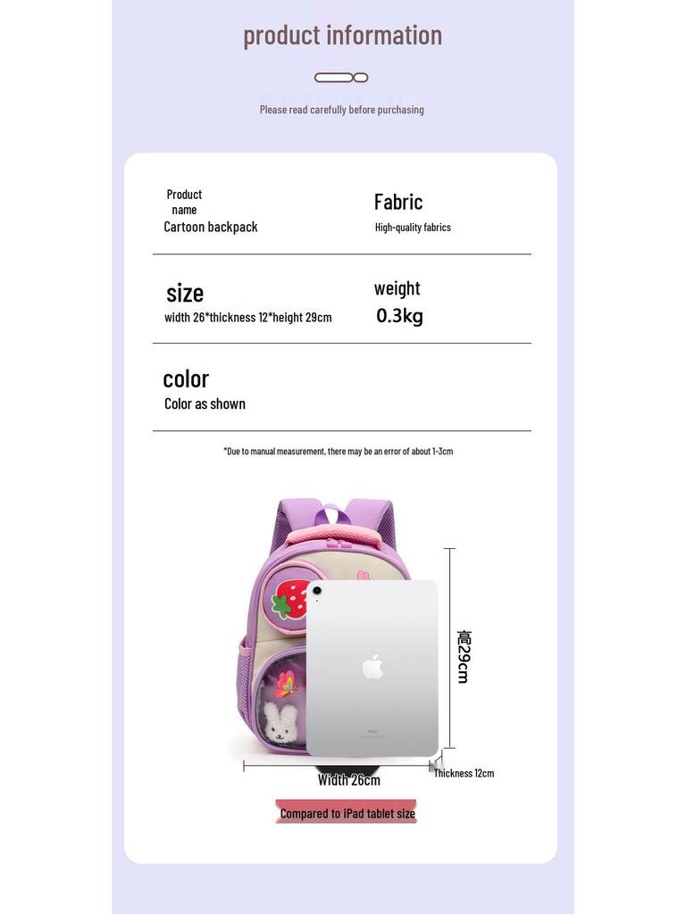 Księżniczka Plecak Kreskówkowy: Duża, Wartościowa Torba Przedszkolna dla Dziewczynek, Nowy Styl 2025