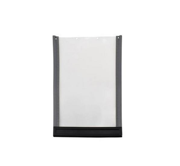 Large PVC Pet Door with Magnetic Closure for Wooden Doors and Fences, Two-Way Access for Dogs