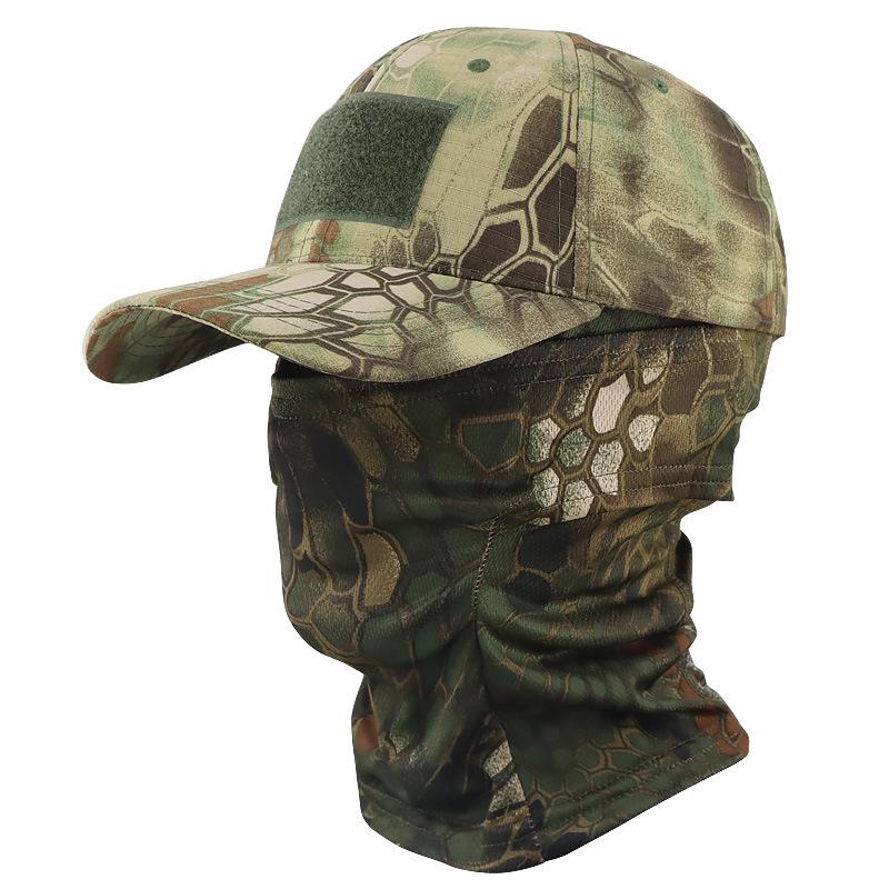 Camouflage Baseball Cap and Balaclava Set - Quick-drying, Breathable Sun Protection for Outdoor Activities