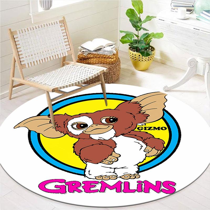 Tappeto Rotondo Gremlins, Tappeto per Soggiorno Camera da Letto Divano Sala Giochi Decorazione, Tappetino Antiscivolo