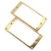 2 Stück E-Gitarren Pickup Rahmen Zinklegierung Flach Humbucker Pickup Befestigungsring Abdeckung 4x4mm Gold