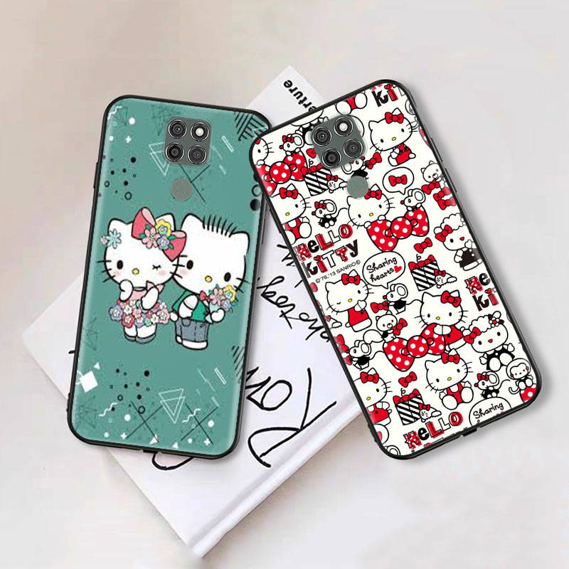 Black Case for Samsung Note 20 Lite S24 Ultra S23 A03 A05 A06 A11 A71 A15 A16 A13 A24 A25 A33 A52 A53 A50 M55 M35 Plus L-22 Hello Kitty