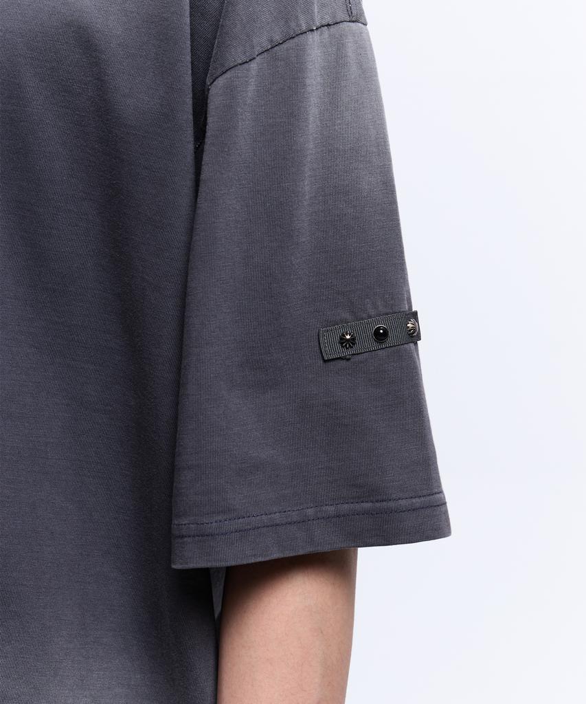 Aleseueseussi Rivet Washed Graphic T-Shirt - Charcoal