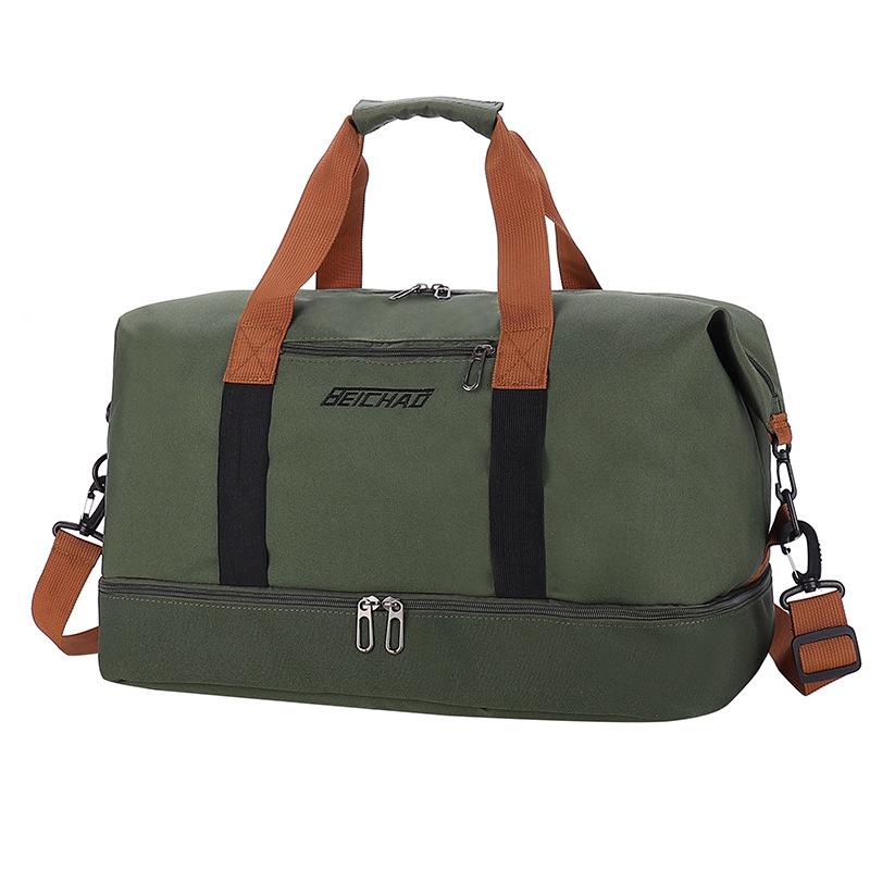 Large Capacity Water-repellent Travel Bag with Wet/Dry Separation & Shoe Compartment